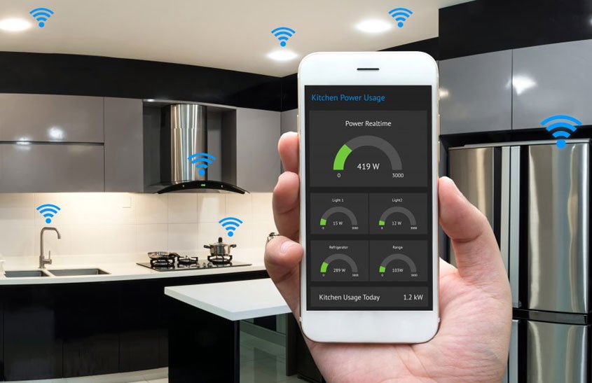 Integrating smart home technology into a German kitchen