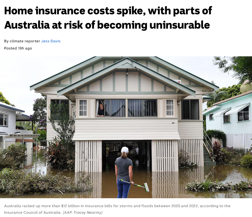 Home insurance premiums in Australia